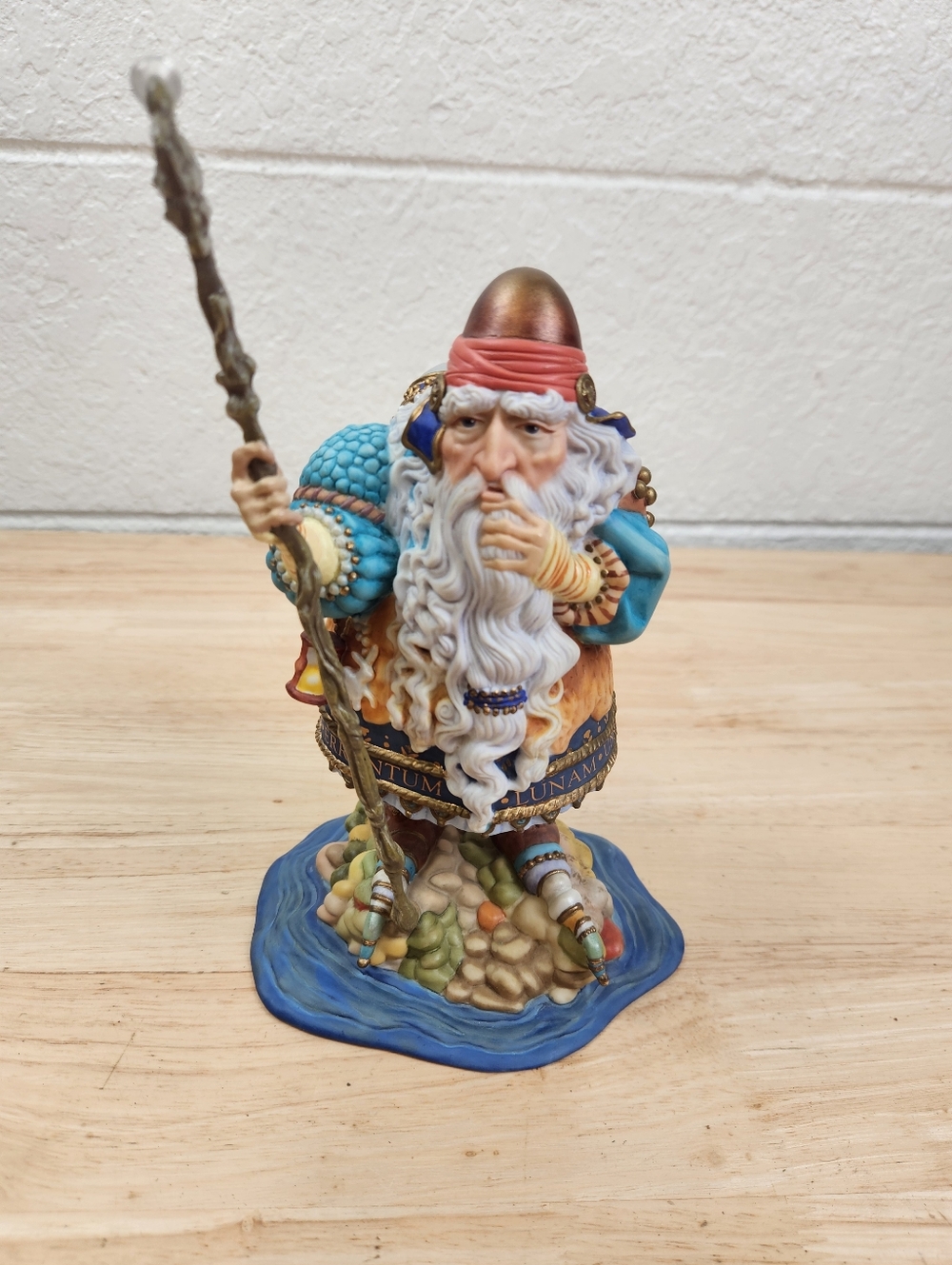Greenwich Workshop Man Who Minds the Moon Fantasy Porcelain Figurine Vtg